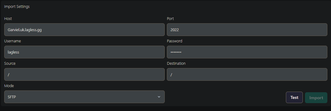 import settings