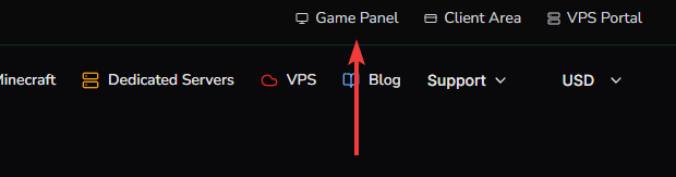 Game Panel Login