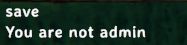You are not admin