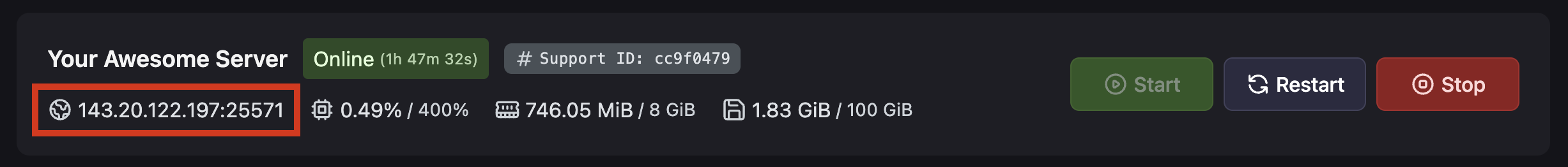 Server IP Address